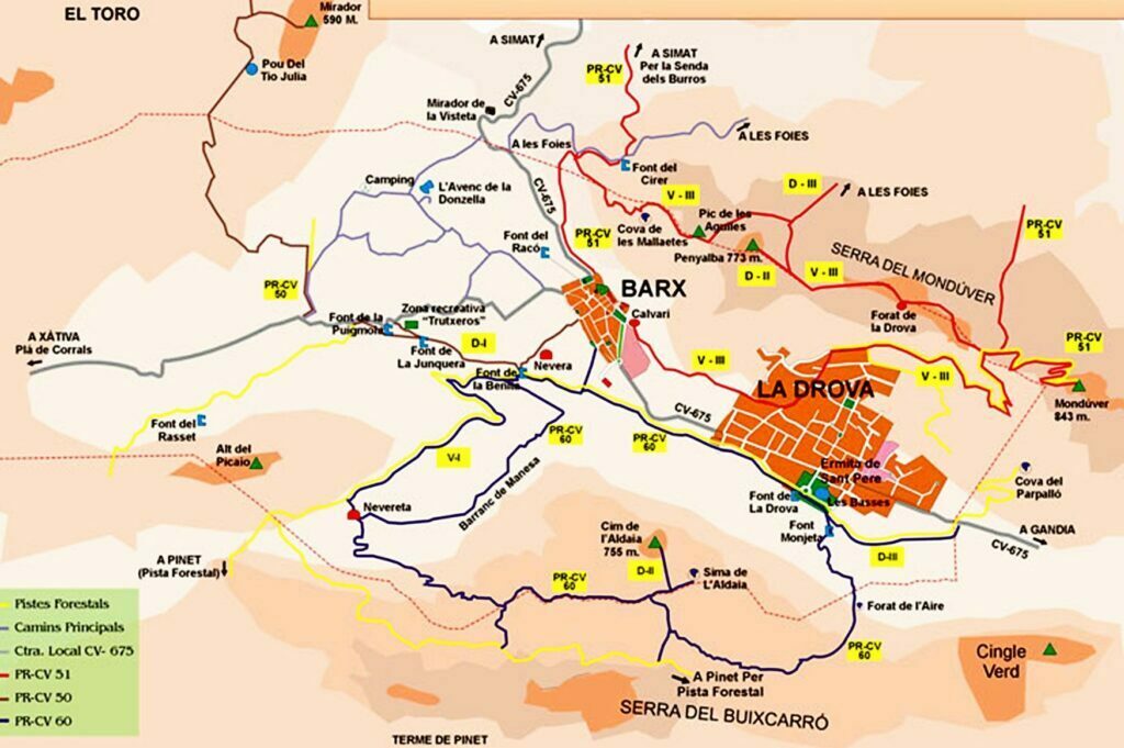ruta de les fonts barx