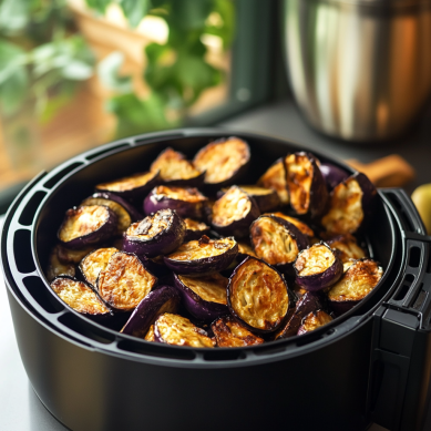 Receta de berenjena en freidora de aire